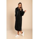 Rochie Midi Din Bumbac, Neagra