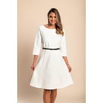 Rochie Mini ElegantÄƒ Cu Curea, AlbÄƒ