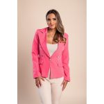 Blazer Cu Guler Clasic, Fucsia