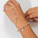 BratarÄƒ ElegantÄƒ Cu Imitatie De Perle, Culoare Aurie