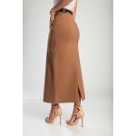 Fusta Midi Eleganta, Camel