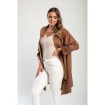 Palton Scurt Cu Fermoar, Camel