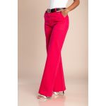 Pantaloni Largi Din Bumbac, Fucsia