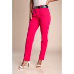 Pantaloni Skinny Din Bumbac, Fucsia