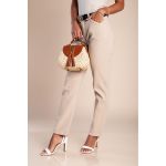 Pantaloni Skinny Din Bumbac, Maro