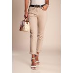 Pantaloni Skinny Din Bumbac, Maro