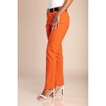 Pantaloni Skinny Din Bumbac, Portocalii