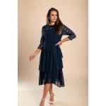 Rochie ElegantÄƒ Cu DantelÄƒ, Albastru Inchis