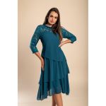 Rochie ElegantÄƒ Cu DantelÄƒ, Albastru Petrol