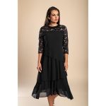 Rochie ElegantÄƒ Cu DantelÄƒ, NeagrÄƒ