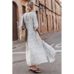 Rochie LungÄƒ Cu Imprimeu, Multicolor