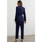 Set Blazer È˜i Pantalon Elegant, Albastru ÃŽnchis