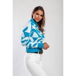 Top Tricotat Cu Maneca Lunga, Albastru Deschis