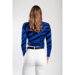 Top Tricotat Cu Maneca Lunga, Albastru