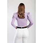Top Tricotat Cu Maneca Lunga, Liliac