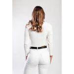 Top Tricotat Cu Maneci Lungi, Alb