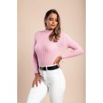 Top Tricotat Cu Maneci Lungi, Roz
