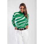 Top Tricotat Cu Maneci Lungi, Verde