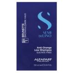 Alfaparf Milano Semi Di Lino Brunette Anti-Orange Low Shampoo sampon neutralizant pentru nuante maro 250 ml