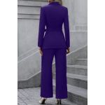 Set Elegant Blazer È˜i Pantalon, Mov
