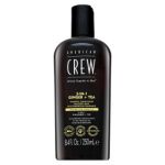 American Crew 3-in-1 Ginger + Tea șampon, balsam și un gel de duș 250 ml