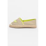 Espadrile din material textil cu logo brodat