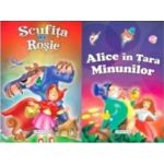 2 Povesti Scufita Rosie si Alice in Tara Minunilor