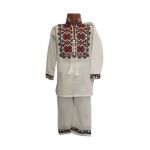 Compleu 2 piese Engros pentru baieti, cu model traditional, port popular