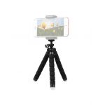 Trepied pentru telefon si camera, multifunctional, flexibil, negru, ENGROS