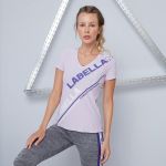 Tricou pentru femei Color Block Purple - LABELLAMAFIA