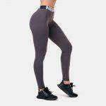 Colanți pentru femei Squat Hero Scrunch Butt Leggings Marron - NEBBIA