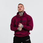 Hanorac PRO Hoodie Burgundy - GymBeam