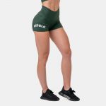Pantaloni scurți pentru femei Classic Hero High Waist Green - NEBBIA