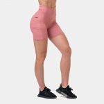 Pantaloni scurți pentru femei Fit & Smart Biker Old Rose- NEBBIA