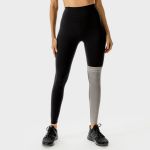 Colanți pentru femei LAB360º Colour Block Leggings Black Titanium - SQUATWOLF