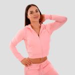 Hanorac pentru femei Zip-up TRN Pink - GymBeam