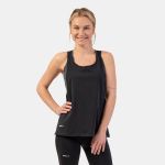 Maiou pentru femei Loose Cross Back Black - NEBBIA
