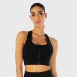 Sutien sport Zip Up Infinity Black - SQUATWOLF