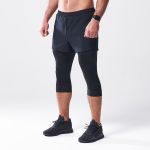 Colanți de compresie All-Action Short + Tight Black - SQUATWOLF