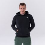 Hanorac pentru bărbați Pouch Pocket Black - NEBBIA