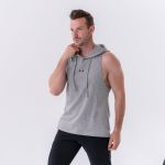 Maiou pentru bărbați Hoodie Light Grey - NEBBIA