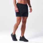 Pantaloni scurți pentru bărbați 5“ Squat Black - SQUATWOLF