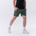 Pantaloni scurți pentru bărbați Relaxed-fit Dark Green - NEBBIA