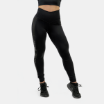 Colanți pentru femei Classic High Waist Intense Iconic Black - NEBBIA