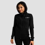 Hanorac cu fermoar pentru femei Limitless Black - GymBeam