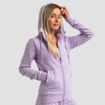Hanorac cu fermoar pentru femei Limitless Lavender - GymBeam