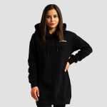 Hanorac pentru femei Limitless Longline Black - GymBeam