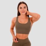 Sutien sport Cut-Out Olive - GymBeam