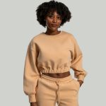 Hanorac pentru femei Lunar Cropped Sandshell - STRIX