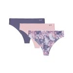 Tanga pentru femei Pure Stretch NS Nov thong 3Pack Grey - Under Armour